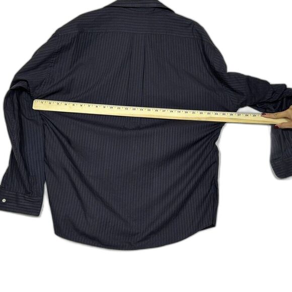 Dockers Mens XXL Black Shirt Size 18/18.5 34/35 Long Sleeve Button Up - Picture 7 of 14